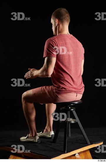 Man White Athletic Male Studio Poses