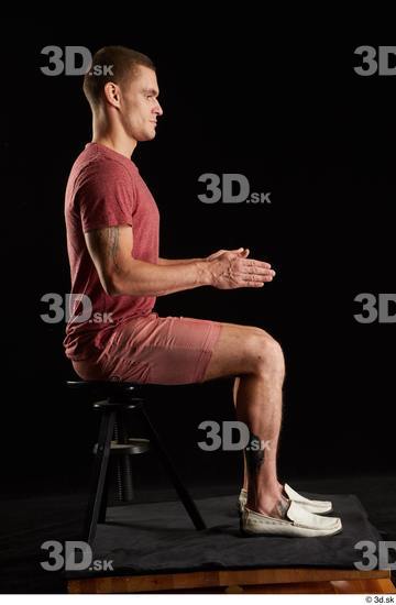 Man White Athletic Male Studio Poses