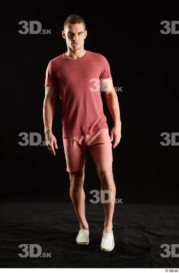 Man White Athletic Male Studio Poses