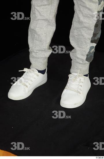 Calf Man White Slim Studio photo references