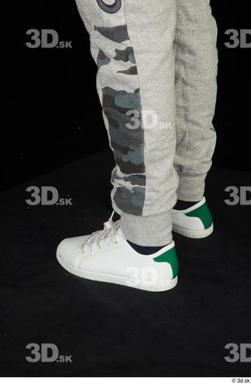 Calf Man White Slim Studio photo references