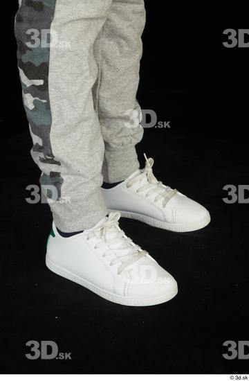 Calf Man White Slim Studio photo references