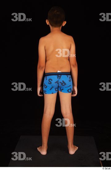 Whole Body Man White Underwear Slim Standing Studio photo references