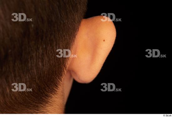 Ear Man White Slim Studio photo references