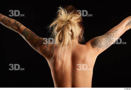 Woman White Slim Female Studio Poses