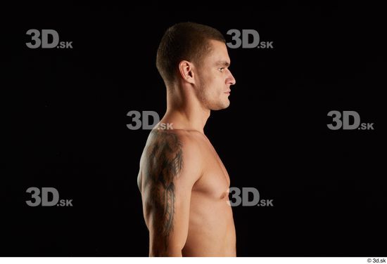 Man White Athletic Male Studio Poses