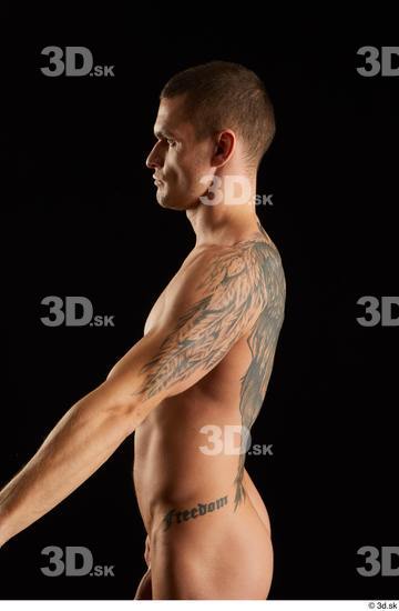 Man White Athletic Male Studio Poses