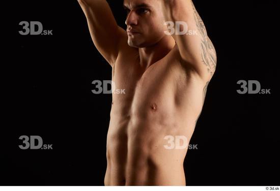 Man White Athletic Male Studio Poses