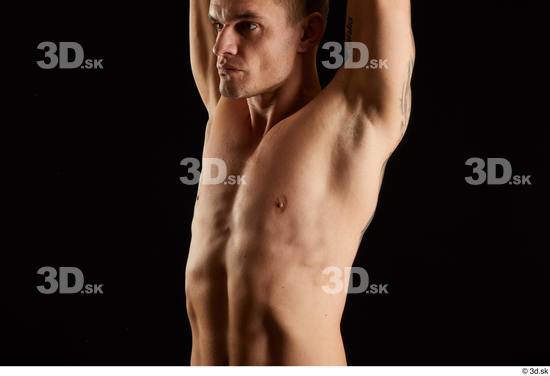 Man White Athletic Male Studio Poses