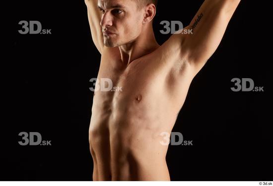 Man White Athletic Male Studio Poses