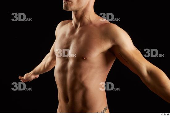 Man White Athletic Male Studio Poses