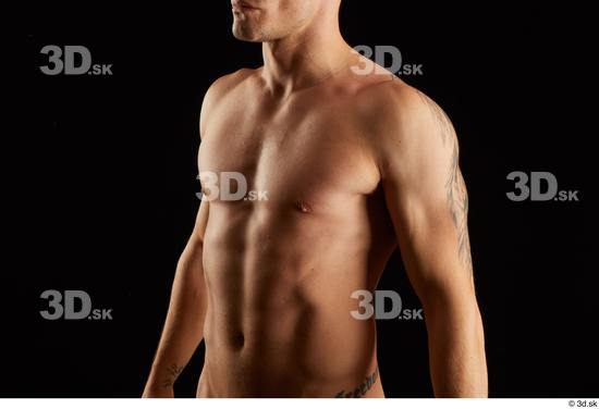 Man White Athletic Male Studio Poses