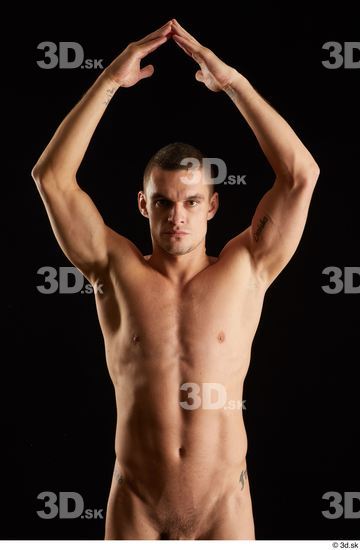 Man White Athletic Male Studio Poses