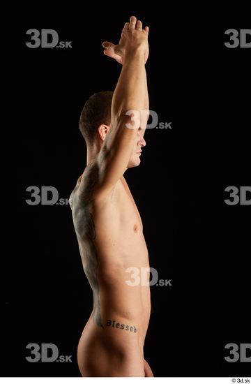 Man White Athletic Male Studio Poses