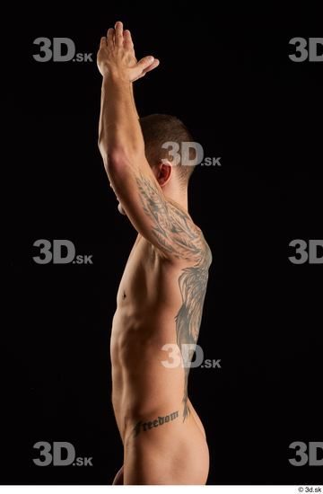 Man White Athletic Male Studio Poses