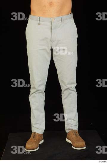 Leg Man White Shoes Trousers Slim Studio photo references