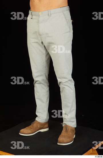 Leg Man White Shoes Trousers Slim Studio photo references