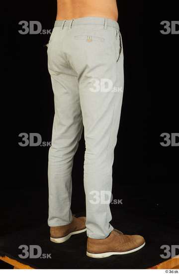 Leg Man White Shoes Trousers Slim Studio photo references