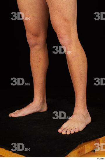 Calf Man White Nude Slim Studio photo references