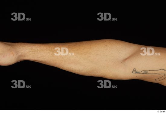 Forearm Man White Nude Slim Studio photo references