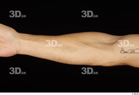 Forearm Man White Nude Slim Studio photo references