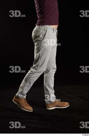 Leg Man White Shoes Trousers Slim Studio photo references