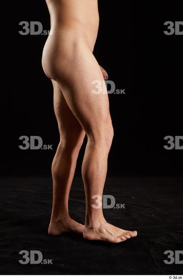 Leg Man White Nude Slim Studio photo references