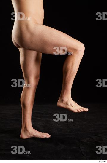 Leg Man White Nude Slim Studio photo references