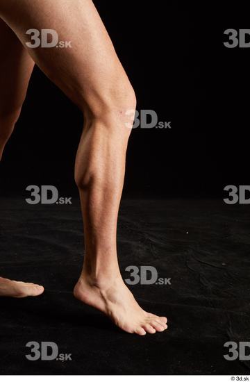 Calf Man White Nude Slim Studio photo references