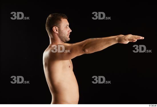 Arm Man White Nude Slim Studio photo references