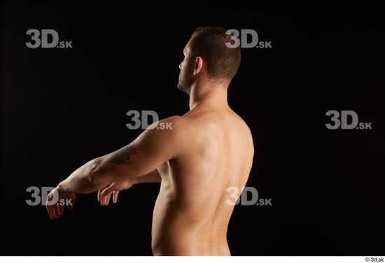 Arm Man White Nude Slim Studio photo references