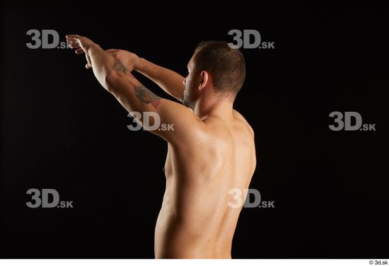 Arm Man White Nude Slim Studio photo references