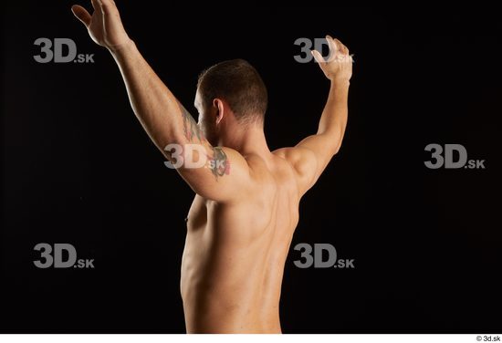 Arm Man White Nude Slim Studio photo references