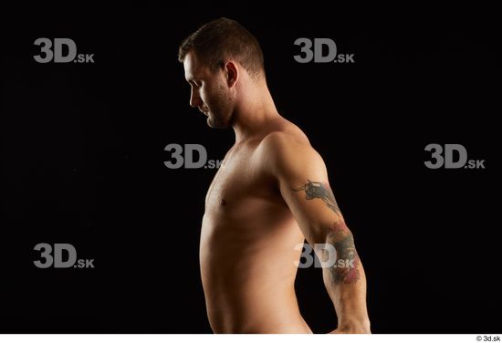 Arm Man White Nude Slim Studio photo references