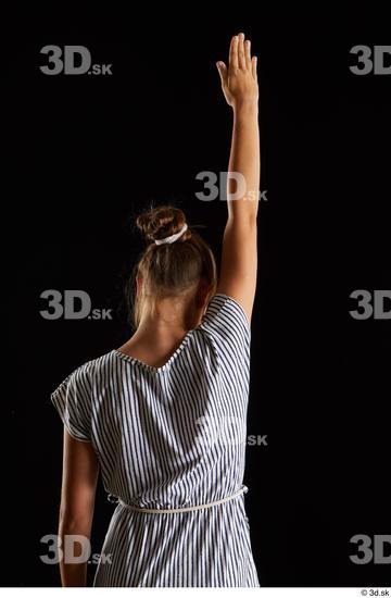 Woman White Slim Female Studio Poses