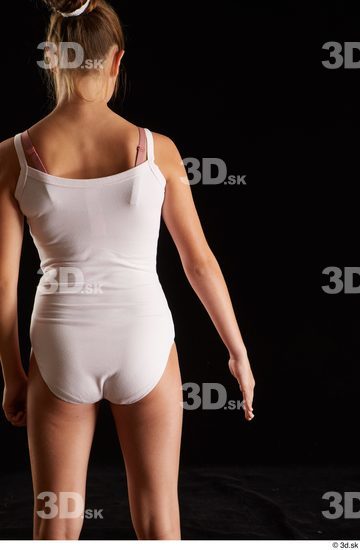 Woman White Slim Female Studio Poses