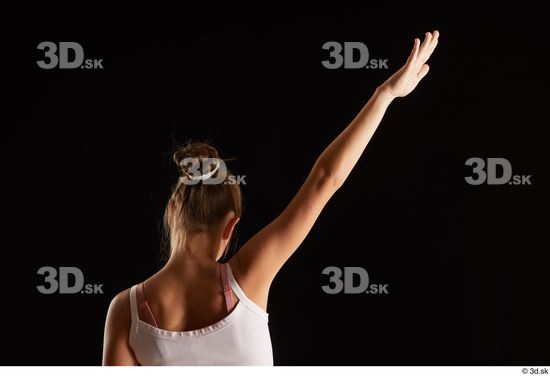 Woman White Slim Female Studio Poses