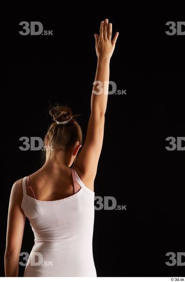 Woman White Slim Female Studio Poses