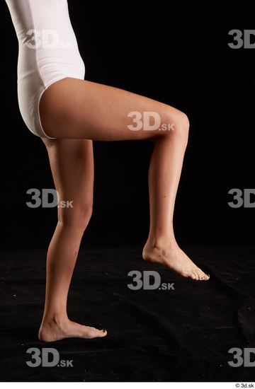 Woman White Slim Female Studio Poses