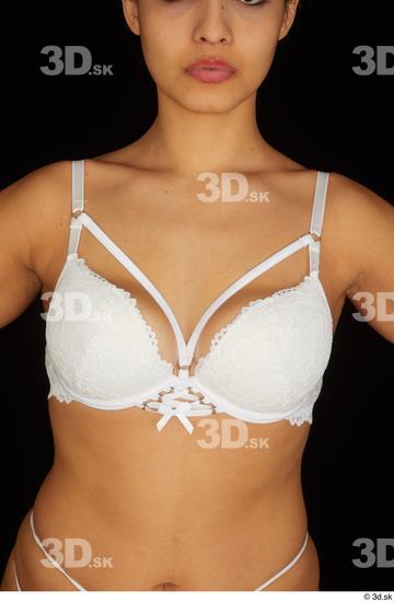 Chest Breast Woman White Underwear Bra Average Studio photo references