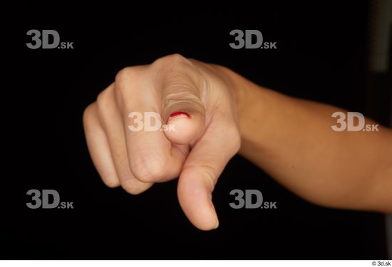 Fingers Woman White Average Studio photo references