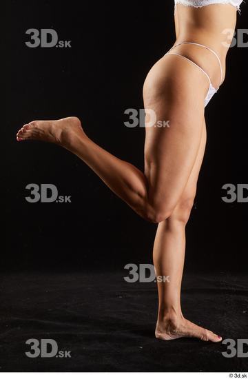 Calf Woman White Underwear Average Studio photo references