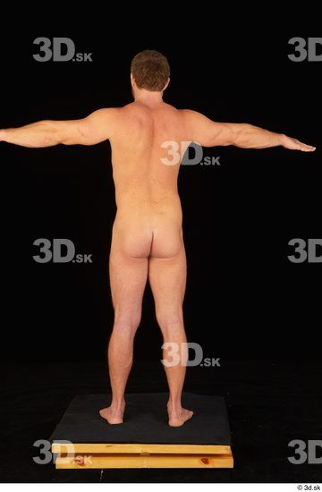 Man White Muscular Male Studio Poses