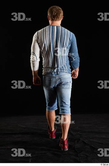 Man White Muscular Male Studio Poses