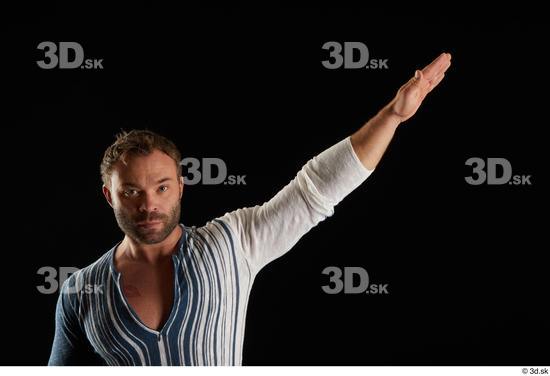 Man White Muscular Male Studio Poses