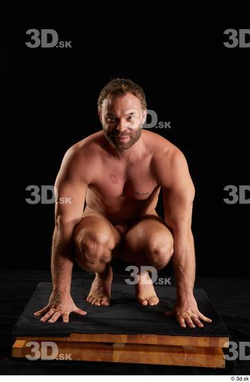 Man White Muscular Male Studio Poses