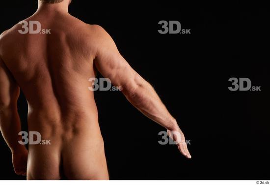 Man White Muscular Male Studio Poses