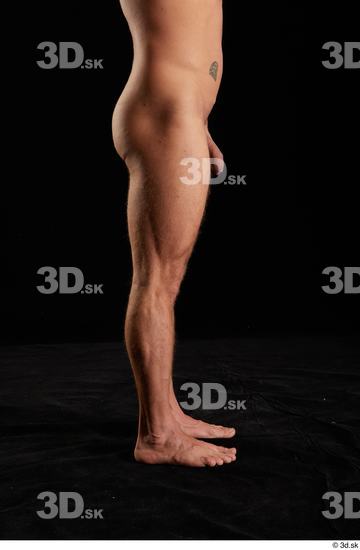 Man White Muscular Male Studio Poses