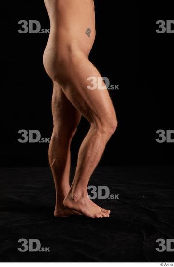 Man White Muscular Male Studio Poses