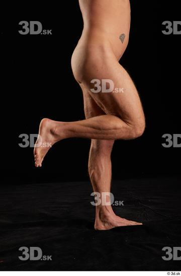 Man White Muscular Male Studio Poses